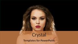  Presentation with black women beautiful woman - Colorful slide deck enhanced with beautiful topless woman with long backdrop and a  colored foreground