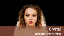  Presentation with black women beautiful woman - Slide deck featuring beautiful topless woman with long background and a  colored foreground