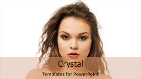  Presentation with long hair - Cool new PPT theme with beautiful topless woman with long backdrop and a  colored foreground