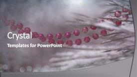  Presentation with decor - Colorful PPT layouts enhanced with beautiful traditional christmas decor closeup backdrop and a gray colored foreground