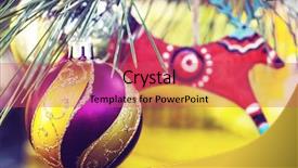  Presentation with christmas hamper gift traditional - Audience pleasing slides consisting of beautiful traditional christmas decor closeup backdrop and a  colored foreground