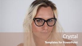  Presentation with transgender - Cool new PPT theme with transgenero - beautiful transgender woman wearing eyeglasses backdrop and a  colored foreground
