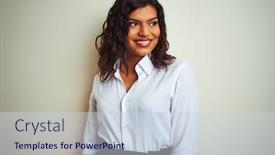  Presentation with transgender - Slide deck with trans pride - beautiful transsexual transgender elegant businesswoman background and a lemonade colored foreground