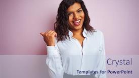  Presentation with transgender - Presentation design with beautiful-transsexual-transgender-elegant-businesswoman background and a lemonade colored foreground