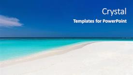  Presentation with maldives - Amazing PPT layouts having beautiful-tropical-beach-on-sandbank backdrop and a dark gray colored foreground