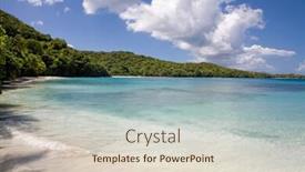  Presentation with palm beach - Beautiful presentation featuring beautiful-tropical-beach-with-palm backdrop and a lemonade colored foreground