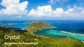  Presentation with beautiful spanish landscape costa blanca - PPT layouts with beautiful tropical coast of virgin background and a  colored foreground