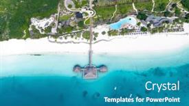  Presentation with zanzibar - Slide deck with beautiful-tropical-island-of-zanzibar background and a teal colored foreground