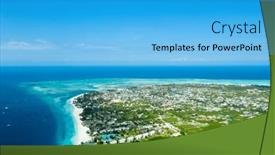  Presentation with zanzibar - Slides consisting of beautiful-tropical-island-of-zanzibar background and a cyan colored foreground