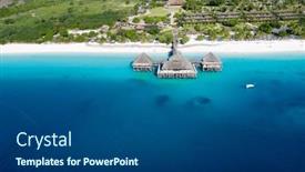  Presentation with zanzibar - PPT layouts enhanced with beautiful-tropical-island-of-zanzibar background and a ocean colored foreground