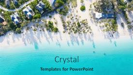  Presentation with zanzibar - PPT theme with beautiful-tropical-island-of-zanzibar background and a cyan colored foreground