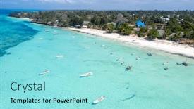  Presentation with zanzibar - Slide deck with beautiful-tropical-island-of-zanzibar background and a arctic colored foreground