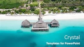  Presentation with zanzibar - PPT layouts with beautiful-tropical-island-of-zanzibar background and a teal colored foreground