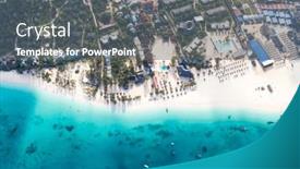  Presentation with zanzibar - Presentation with beautiful-tropical-island-of-zanzibar background and a gray colored foreground