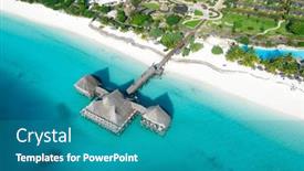  Presentation with zanzibar - Slides consisting of beautiful-tropical-island-of-zanzibar background and a teal colored foreground