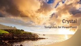  Presentation with maui - Amazing presentation design having beautiful tropical landscapes on maui backdrop and a lemonade colored foreground