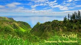  Presentation with maui - Presentation consisting of beautiful-tropical-landscapes-on-maui background and a tawny brown colored foreground