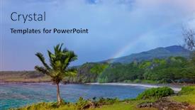  Presentation with maui - Audience pleasing slides consisting of beautiful-tropical-landscapes-on-maui backdrop and a light blue colored foreground