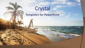  Presentation with costa rica - Beautiful presentation featuring beautiful tropical pacific ocean coast backdrop and a  colored foreground