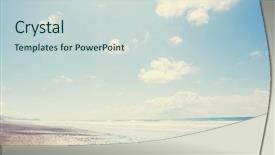  Presentation with costa rica - PPT layouts with beautiful tropical pacific ocean coast background and a lemonade colored foreground