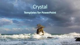  Presentation with costa rica - Presentation with beautiful tropical pacific ocean coast background and a  colored foreground