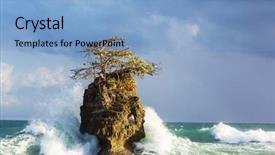  Presentation with costa rica - Amazing slides having beautiful tropical pacific ocean coast backdrop and a  colored foreground