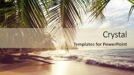  Presentation with costa rica - Beautiful PPT layouts featuring beautiful tropical pacific ocean coast backdrop and a lemonade colored foreground