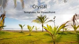  Presentation with costa rica - Amazing slides having beautiful tropical pacific ocean coast backdrop and a  colored foreground