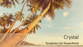  Presentation with costa rica - Audience pleasing slides consisting of beautiful tropical pacific ocean coast backdrop and a  colored foreground