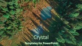  Presentation with mountains - Audience pleasing slide set consisting of beautiful-two-small-lakes backdrop and a tawny brown colored foreground