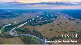  Presentation with beautiful nature - PPT theme consisting of beautiful-ukrainian-nature-background-drone background and a gray colored foreground