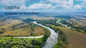  Presentation with beautiful nature - Theme enhanced with beautiful-ukrainian-nature-background-drone background and a light blue colored foreground