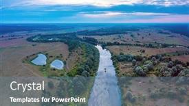  Presentation with beautiful nature - Presentation theme enhanced with beautiful-ukrainian-nature-background-drone background and a seafoam green colored foreground