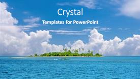  Presentation with philippines - Presentation design with beautiful-uninhabited-island-at-philippines background and a teal colored foreground