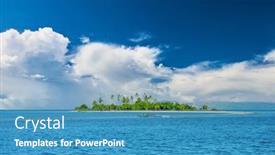  Presentation with philippines - Presentation theme enhanced with beautiful-uninhabited-island-at-philippines background and a teal colored foreground