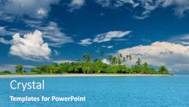  Presentation with philippines - Beautiful slides featuring beautiful-uninhabited-island-at-philippines backdrop and a teal colored foreground