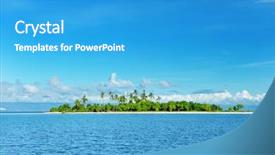  Presentation with philippines - Slides enhanced with beautiful uninhabited island at philippines background and a teal colored foreground