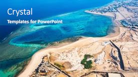  Presentation with egypt - Audience pleasing slide deck consisting of beautiful-view-from-plane-window backdrop and a teal colored foreground