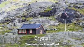  Presentation with road - Colorful slide set enhanced with beautiful-view-from-the-trollstigen backdrop and a violet colored foreground