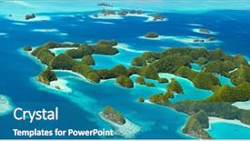  Presentation with wide - Amazing presentation design having beautiful view of 70 islands backdrop and a  colored foreground