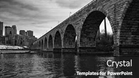  Presentation with states - Theme consisting of beautiful-view-of-downtown-minneapolis background and a dark gray colored foreground