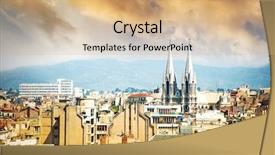  Presentation with arizona sunset view - Audience pleasing slide set consisting of beautiful view of marseille france backdrop and a coral colored foreground