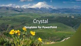  Presentation with russia - Beautiful presentation design featuring beautiful-view-of-mount-elbrus backdrop and a dark gray colored foreground