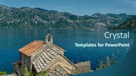  Presentation with kotor montenegro - PPT layouts consisting of beautiful-view-of-old background and a ocean colored foreground