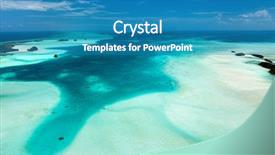  Presentation with japanese new year above view - Cool new slide set with beautiful view of palau islands backdrop and a  colored foreground