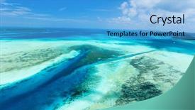  Presentation with amsterdam historical beautiful view - Slide deck featuring beautiful view of palau islands background and a  colored foreground