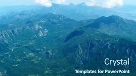  Presentation with sky blue - PPT theme consisting of beautiful-view-of-the-coast background and a  colored foreground