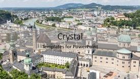  Presentation with land - Presentation theme with beautiful-view-of-the-historic background and a light gray colored foreground