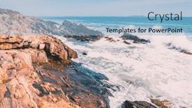  Presentation with rocky - Slide deck with beautiful-view-of-the-rocky background and a light blue colored foreground