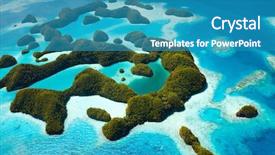  Presentation with tropical - Beautiful presentation design featuring beautiful-view-of-tropical-70 backdrop and a teal colored foreground